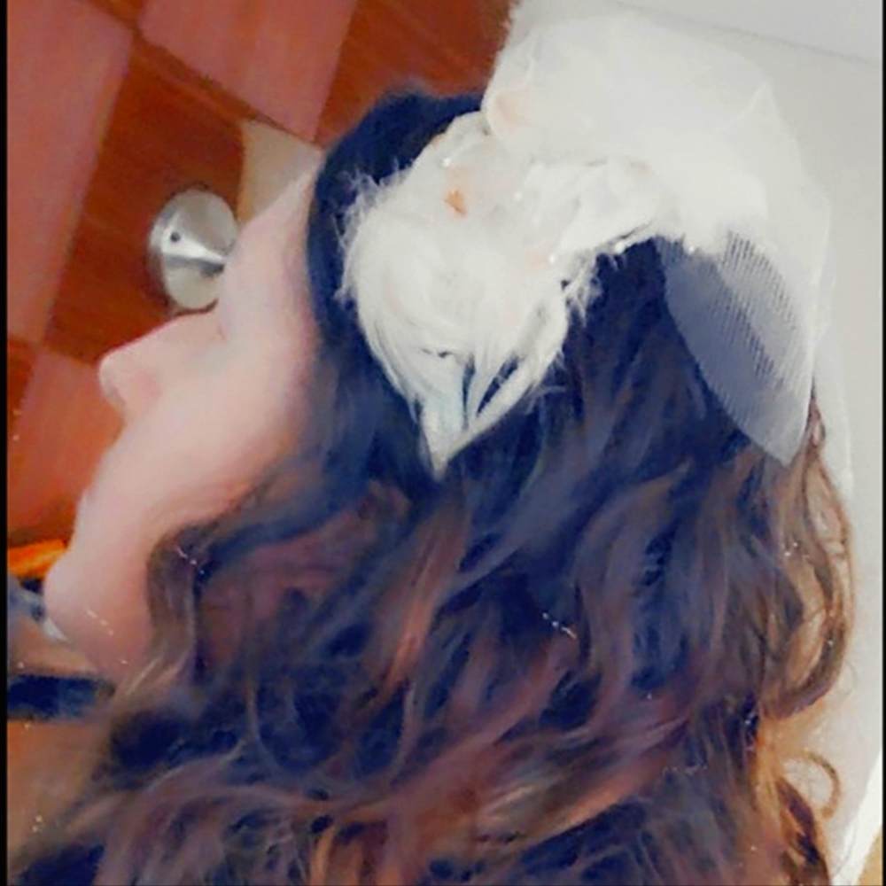 Vintage - 1954 Bridal Half-Hat With Original Box & Reciept - Picture 15 of 15